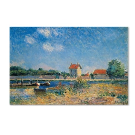 Trademark Fine Art Alfred Sisley 'The Loing Canal at Saint-Mammes' Canvas Art, 16x24 BL01440-C1624GG